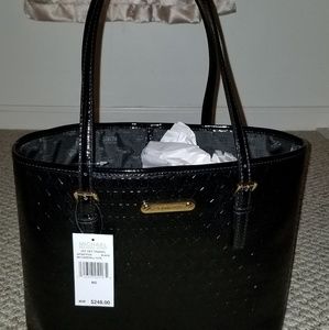 NEW Michael Kors Jet Set Travel Medium Black Tote
